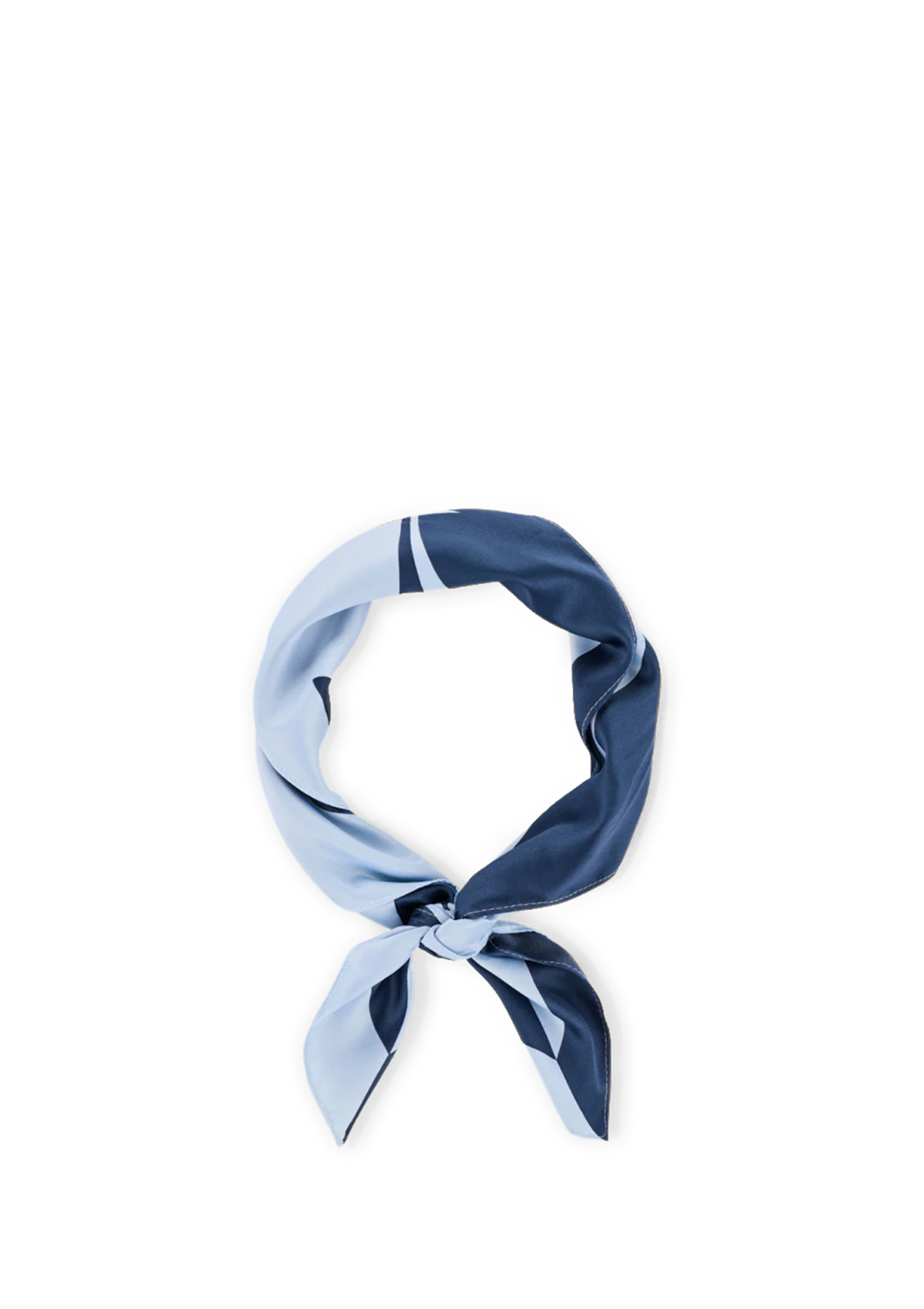 Silky Star Logo Print - Blue/Dark Blue