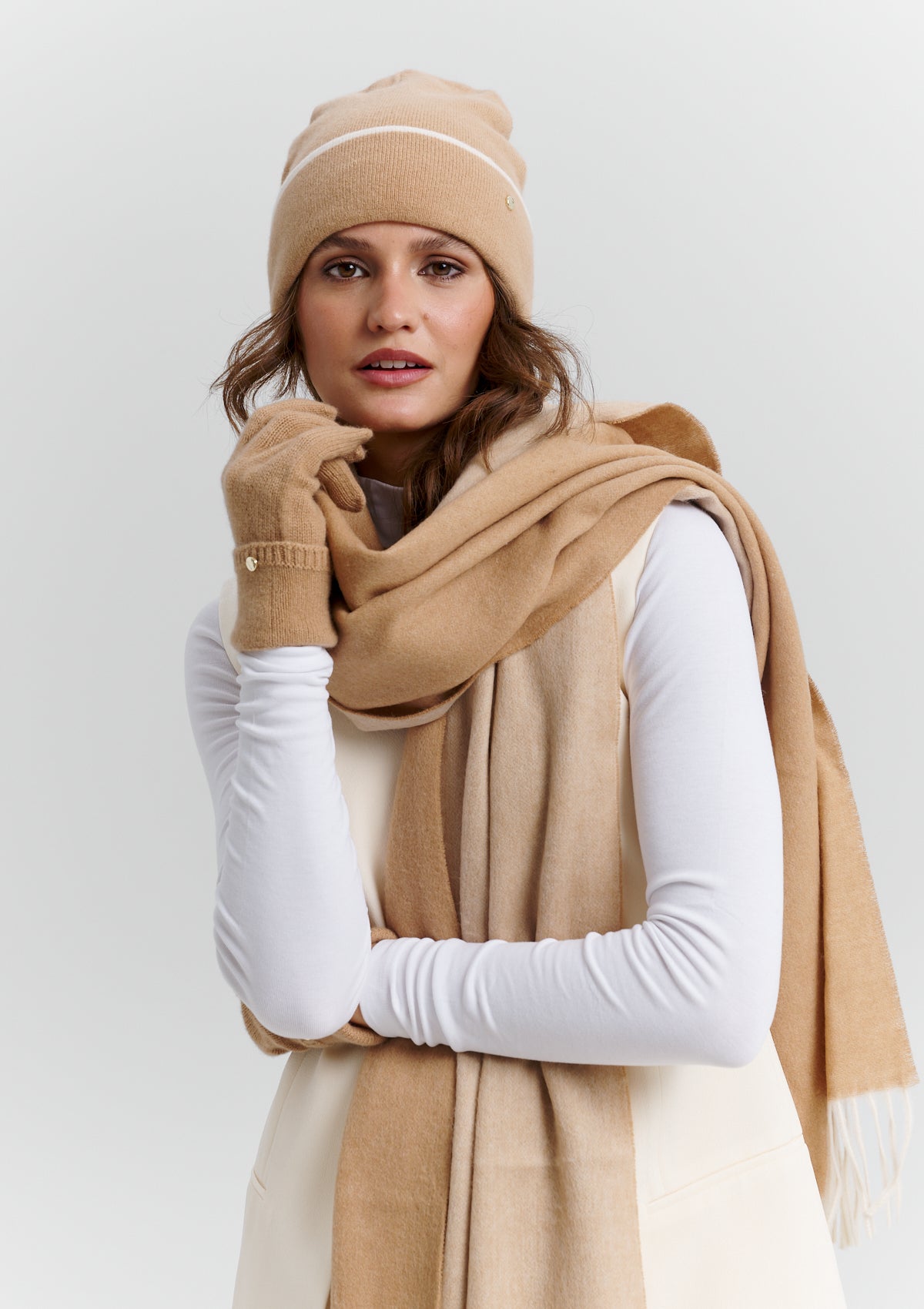 Classic Beanie - Crema-Sand