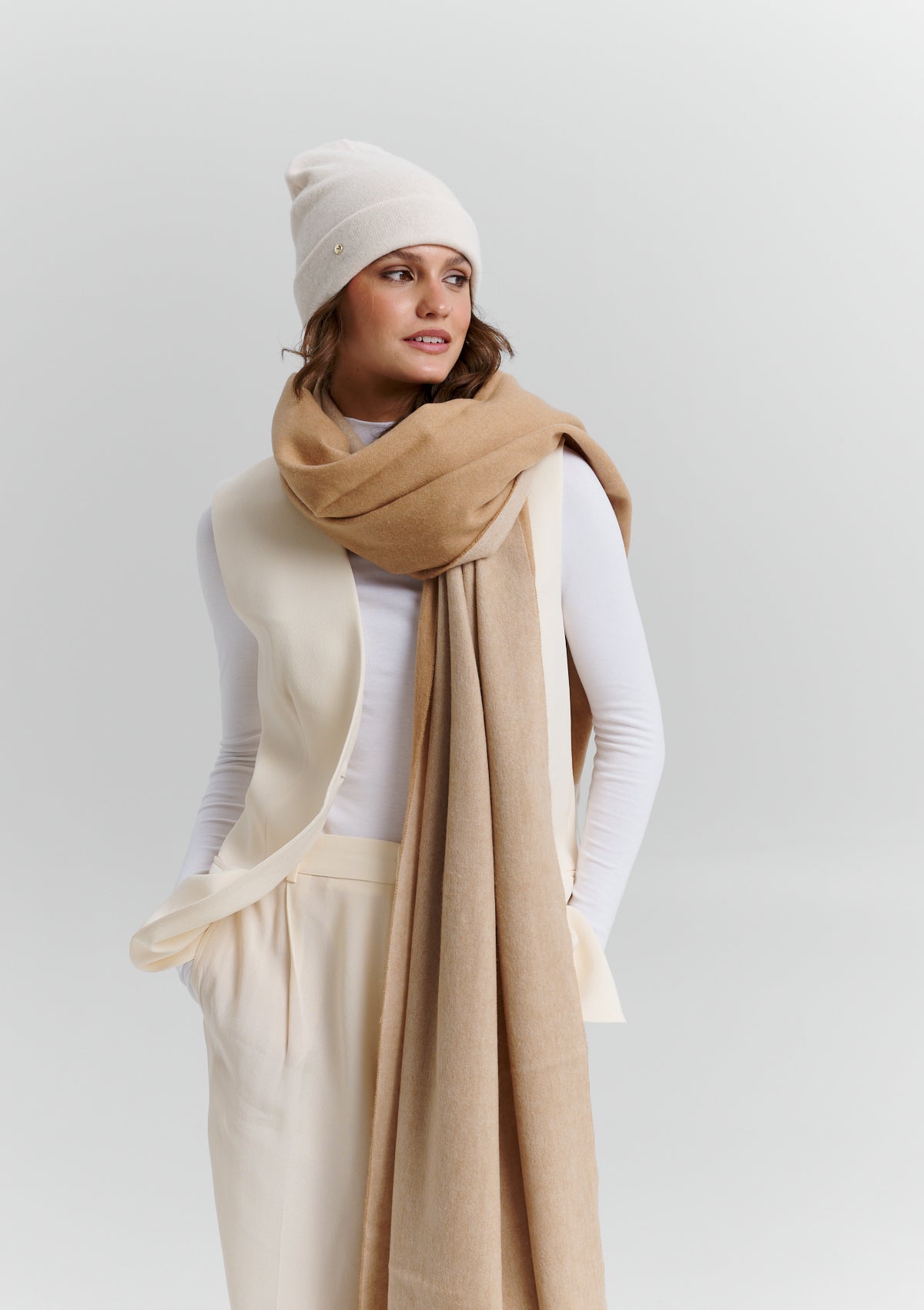 Classic Beanie - Crema-Sand