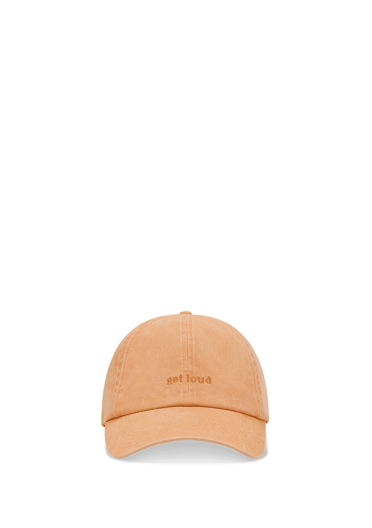 Produktabbildung auf neutralem Hintergrund des Produktes Statement Cap in der Farbe Apricot