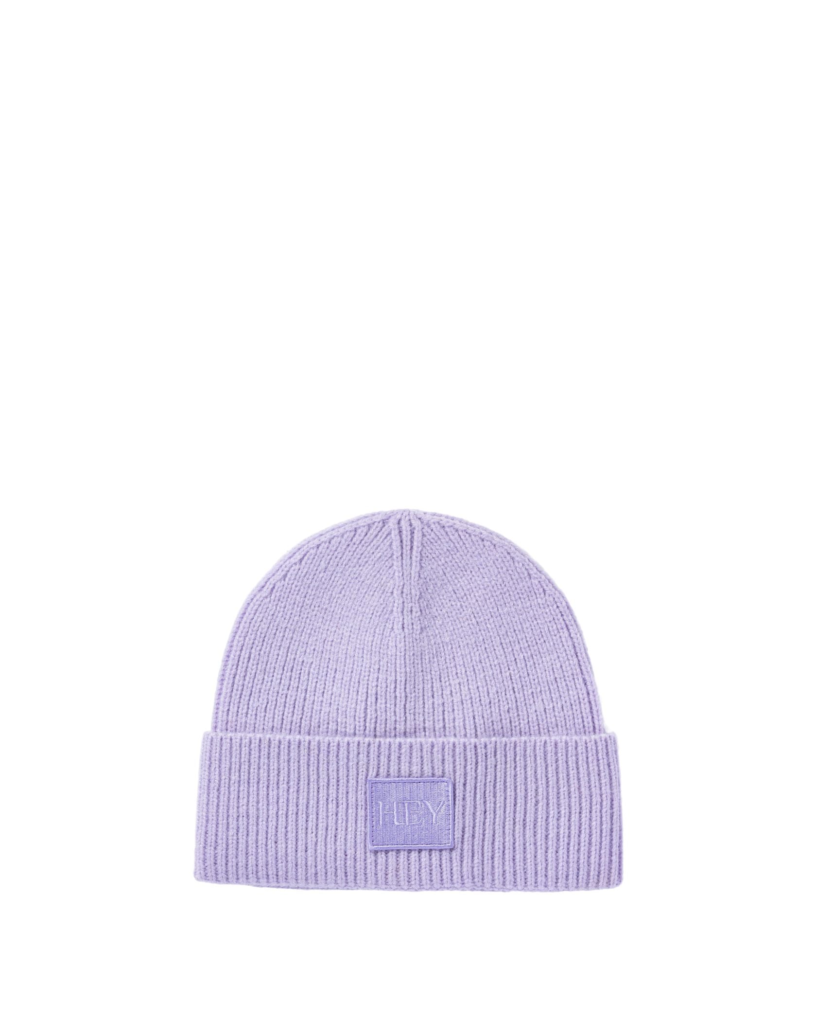 Produktabbildung auf neutralem Hintergrund des Produktes Hey Beanie in der Farbe Purple Light