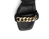 Gold Chain - Block Heel Mid Black PS1