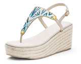 Summer Glam - Wedge Bast High Crema TS