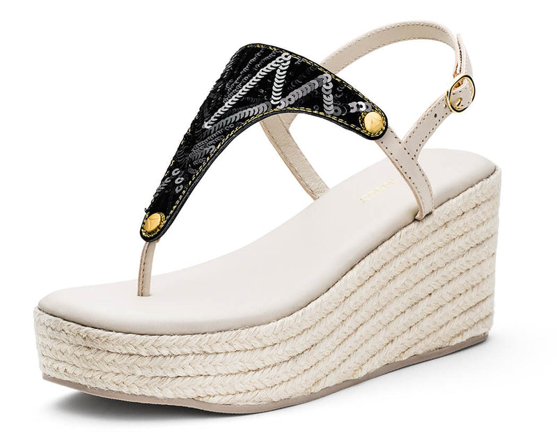 Summer Glam - Wedge Bast High Crema TS