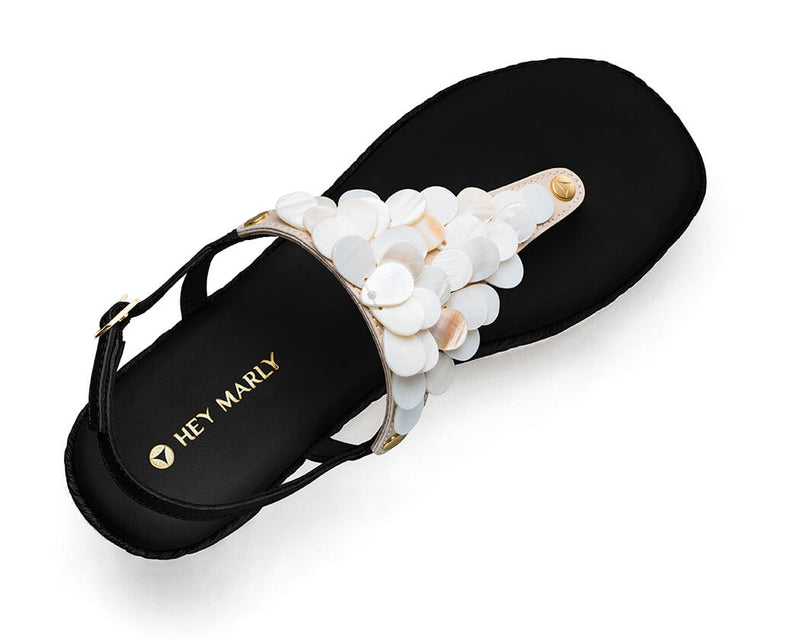 Shiny Pearl - Wedge Bast High Black TS