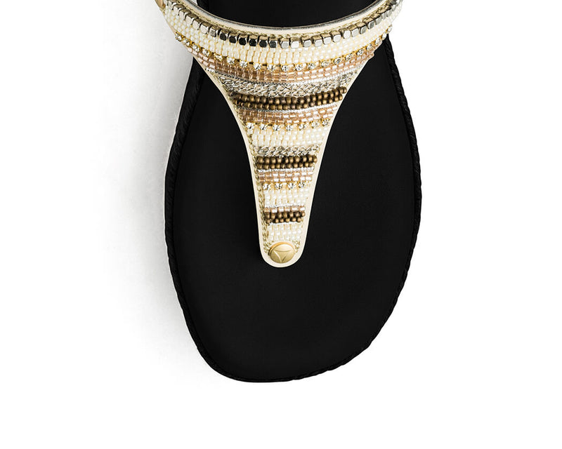 Ethno Beads - Wedge Bast High Black TS