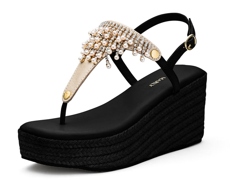 Day to Night - Wedge Bast High Black TS