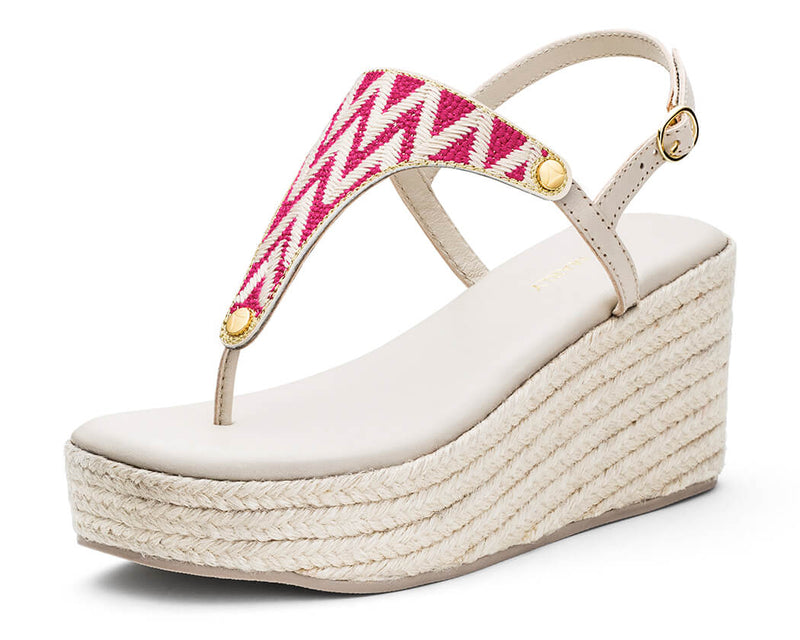 Sandy Lines - Wedge Bast High Crema TS