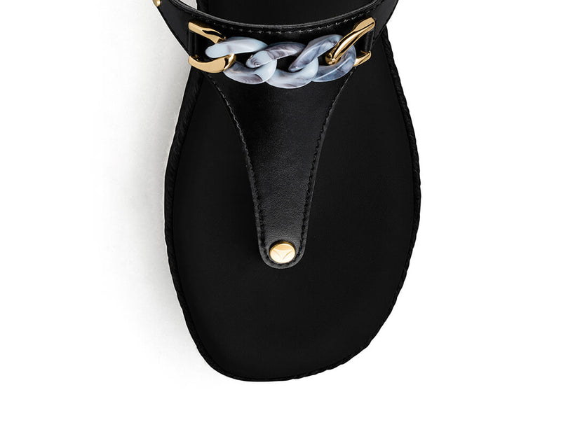 Precious Chain - Wedge Bast High Black TS