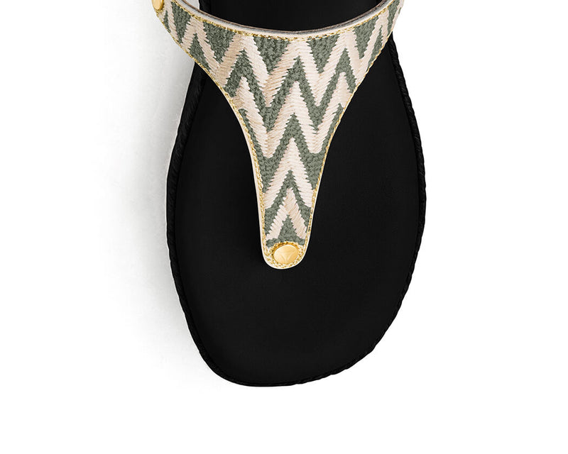 Sandy Lines - Wedge Bast High Black TS
