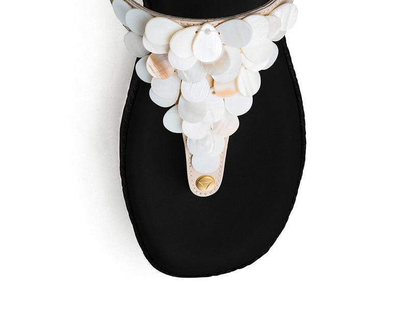 Shiny Pearl - Wedge Bast High Black TS