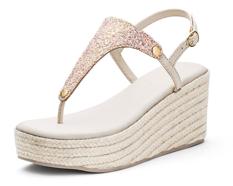 Cosmic Glitter - Wedge Bast High Crema TS
