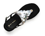 Shiny Pearl - Wedge Bast High Black TS