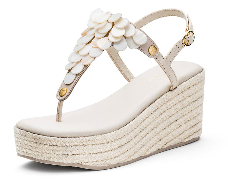 Shiny Pearl - Wedge Bast High Crema TS
