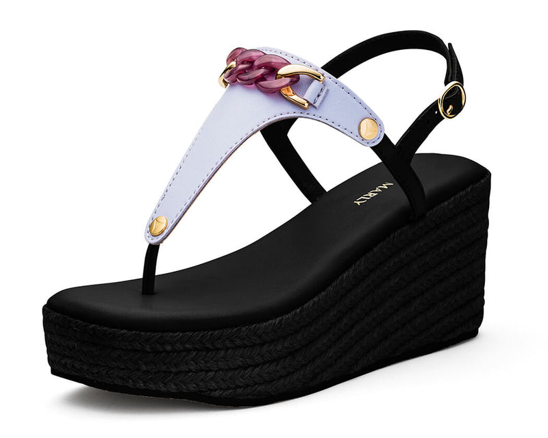 Precious Chain - Wedge Bast High Black TS