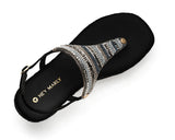 Ethno Beads - Wedge Bast High Black TS