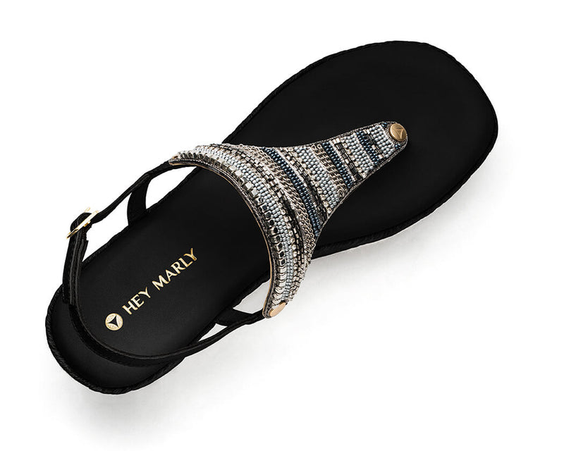 Ethno Beads - Wedge Bast High Black TS
