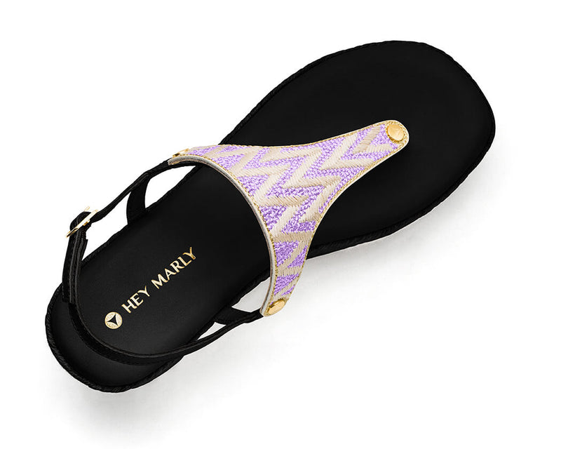 Sandy Lines - Wedge Bast High Black TS