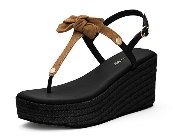 Pretty Loop - Wedge Bast High Black TS