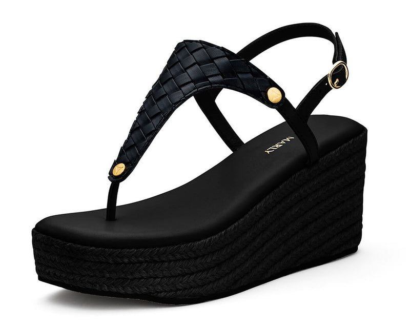 Urban Twist - Wedge Bast High Black TS