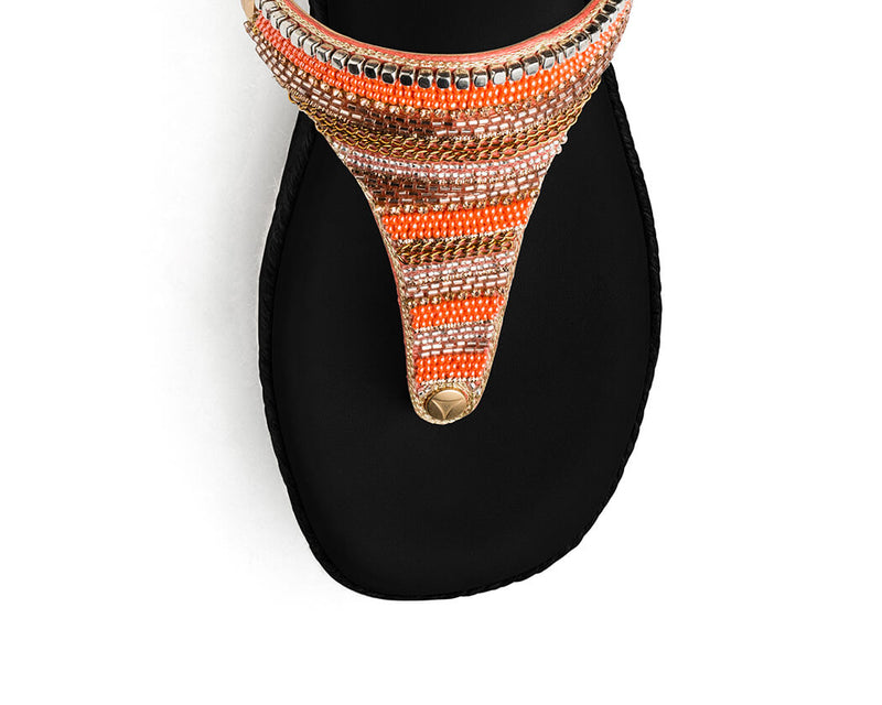 Ethno Beads - Wedge Bast High Black TS