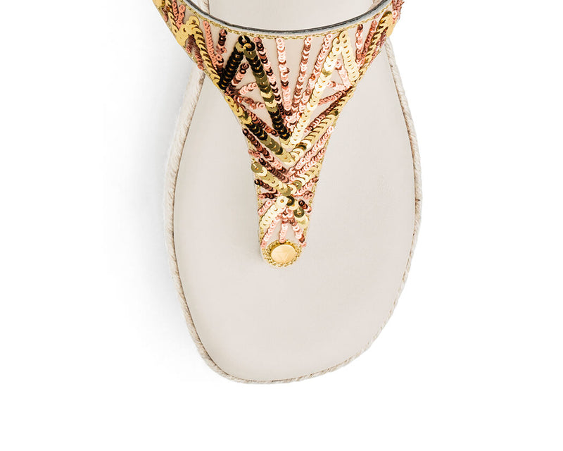Summer Glam - Wedge Bast High Crema TS