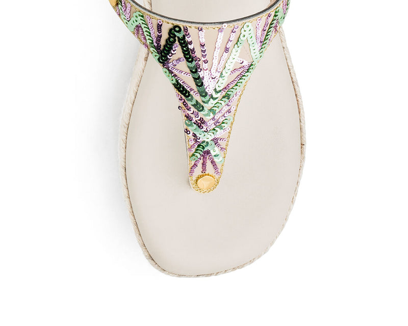 Summer Glam - Wedge Bast High Crema TS
