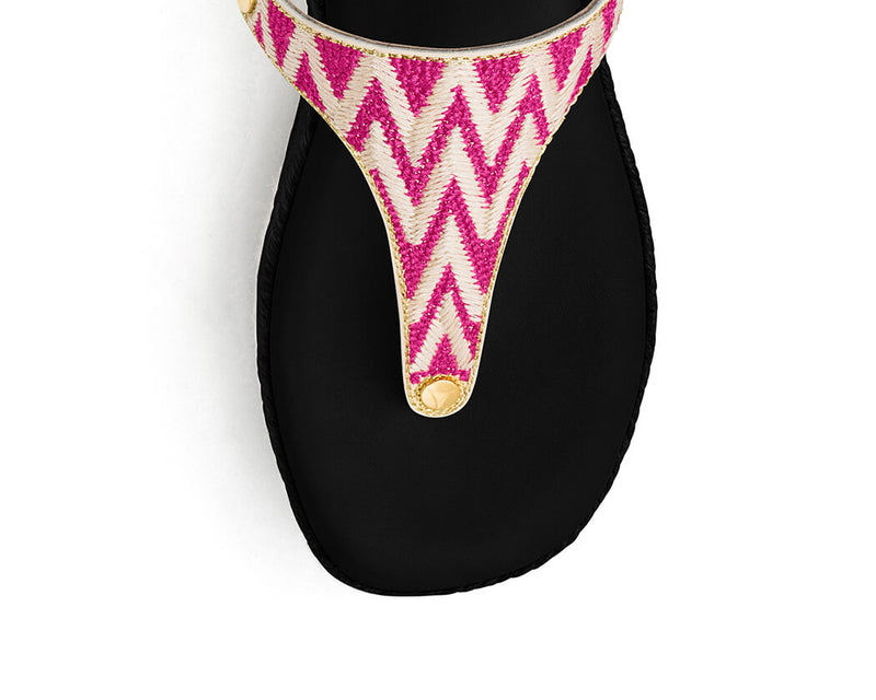 Sandy Lines - Wedge Bast High Black TS