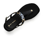 Precious Chain - Wedge Bast High Black TS