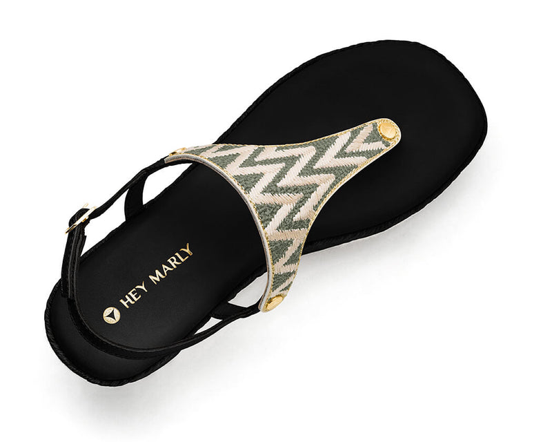 Sandy Lines - Wedge Bast High Black TS