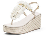 Boho Bliss - Wedge Bast High Crema TS