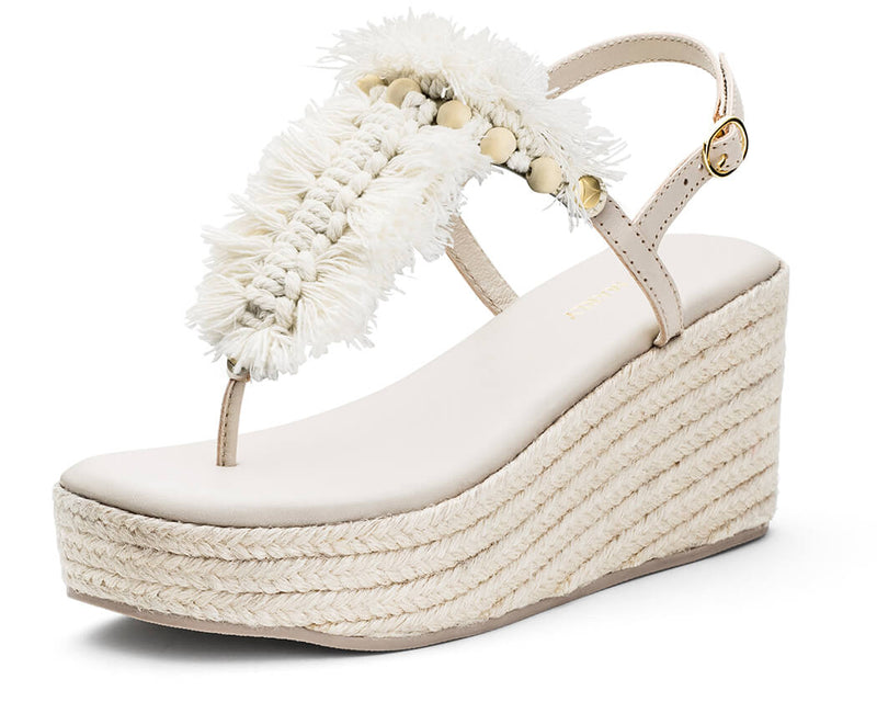 Boho Bliss - Wedge Bast High Crema TS