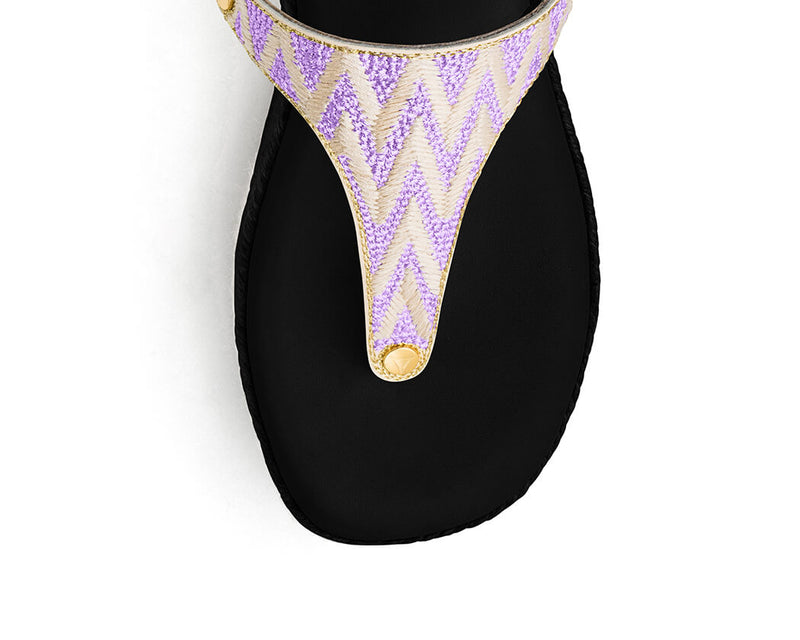 Sandy Lines - Wedge Bast High Black TS