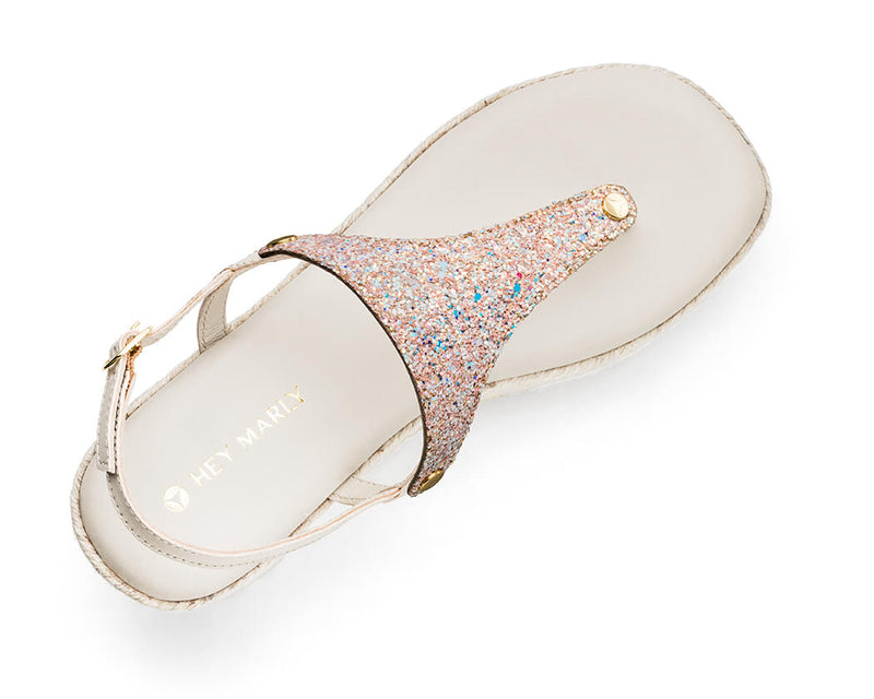 Cosmic Glitter - Wedge Bast High Crema TS