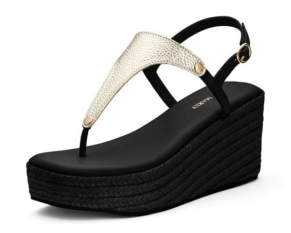 Mars Metallic - Wedge Bast High Black TS