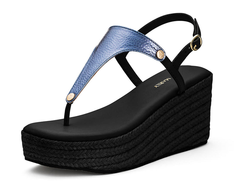 Mars Metallic - Wedge Bast High Black TS