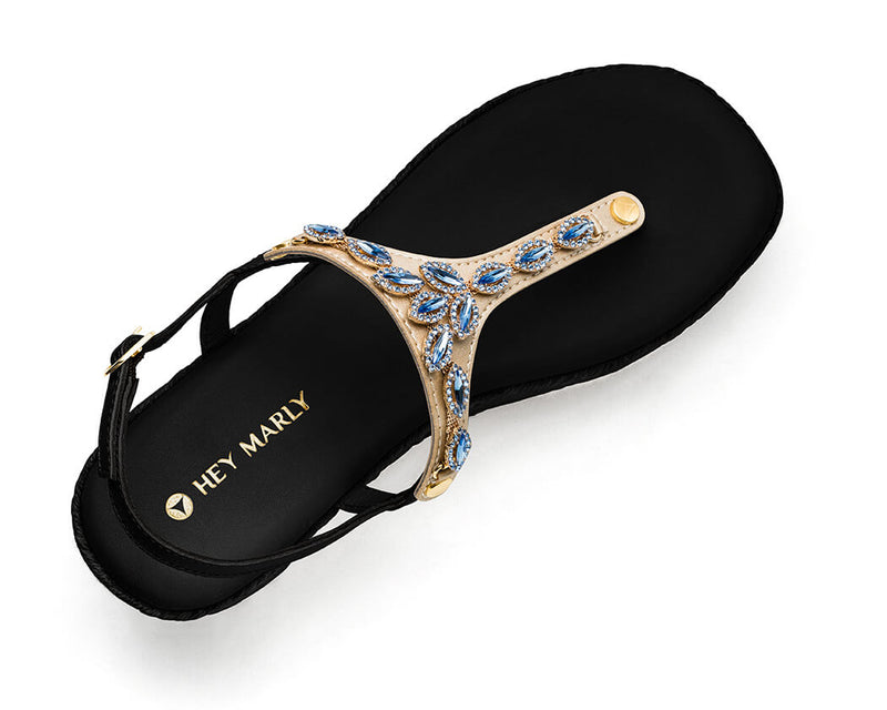Sparkling Sea - Wedge Bast High Black TS