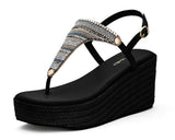 Ethno Beads - Wedge Bast High Black TS