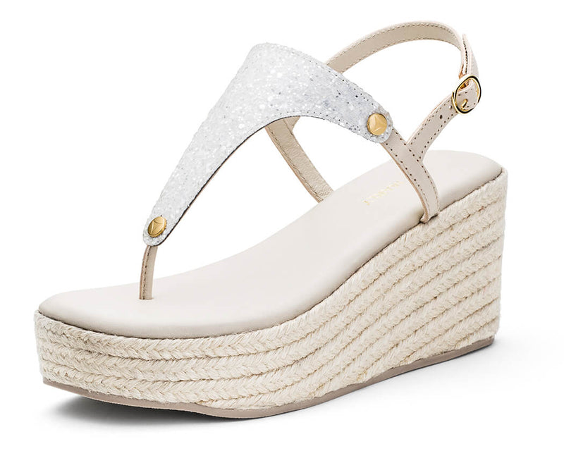 Cosmic Glitter - Wedge Bast High Crema TS