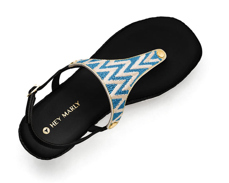 Sandy Lines - Wedge Bast High Black TS