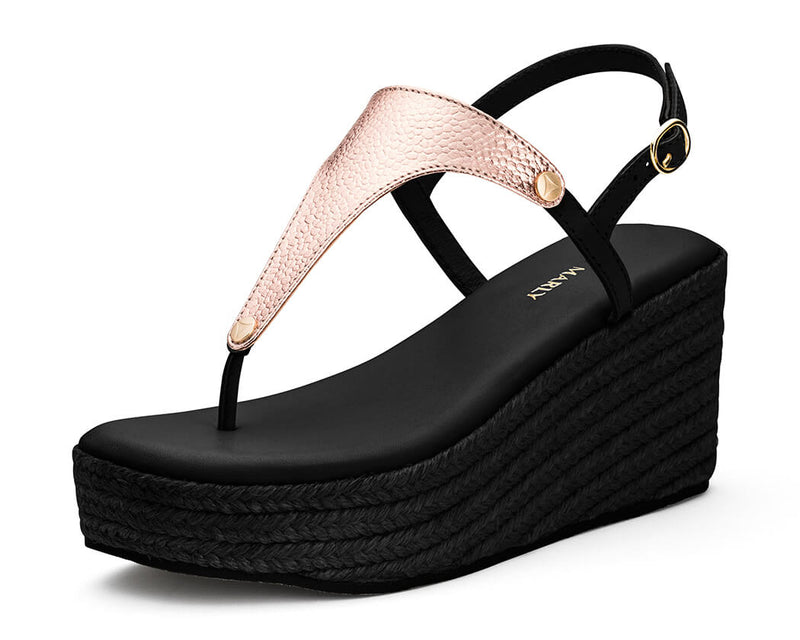 Mars Metallic - Wedge Bast High Black TS