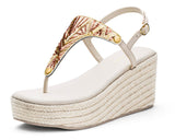 Summer Glam - Wedge Bast High Crema TS