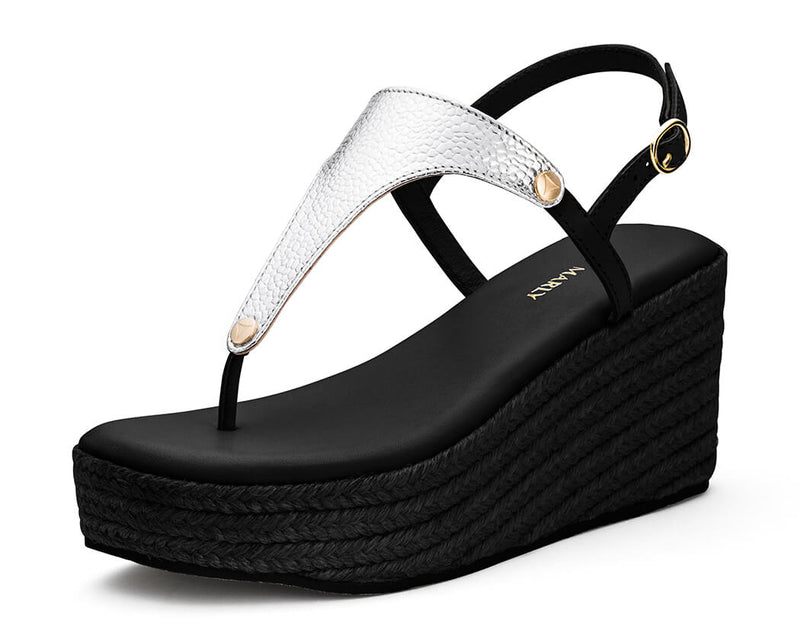 Mars Metallic - Wedge Bast High Black TS