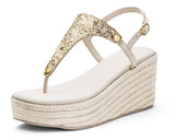 Cosmic Glitter - Wedge Bast High Crema TS