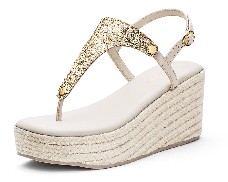 Cosmic Glitter - Wedge Bast High Crema TS
