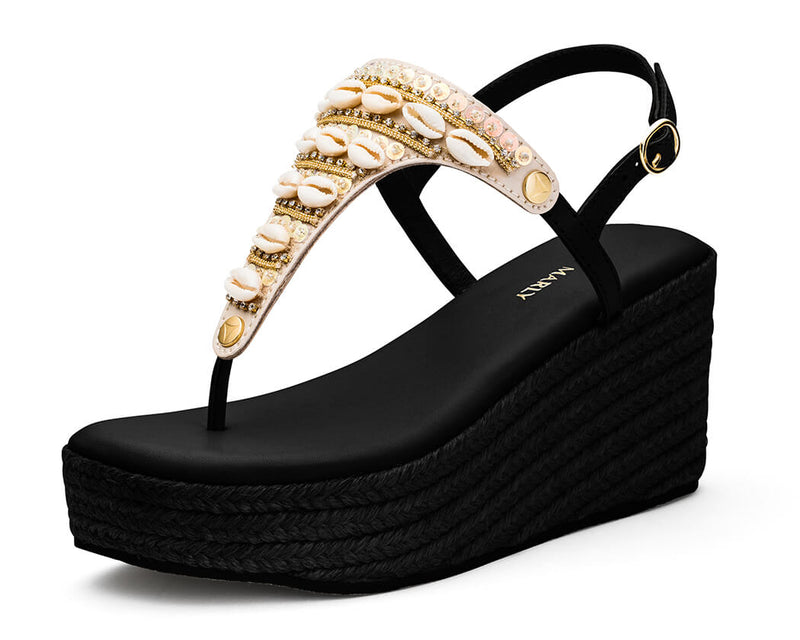 Day to Night - Wedge Bast High Black TS
