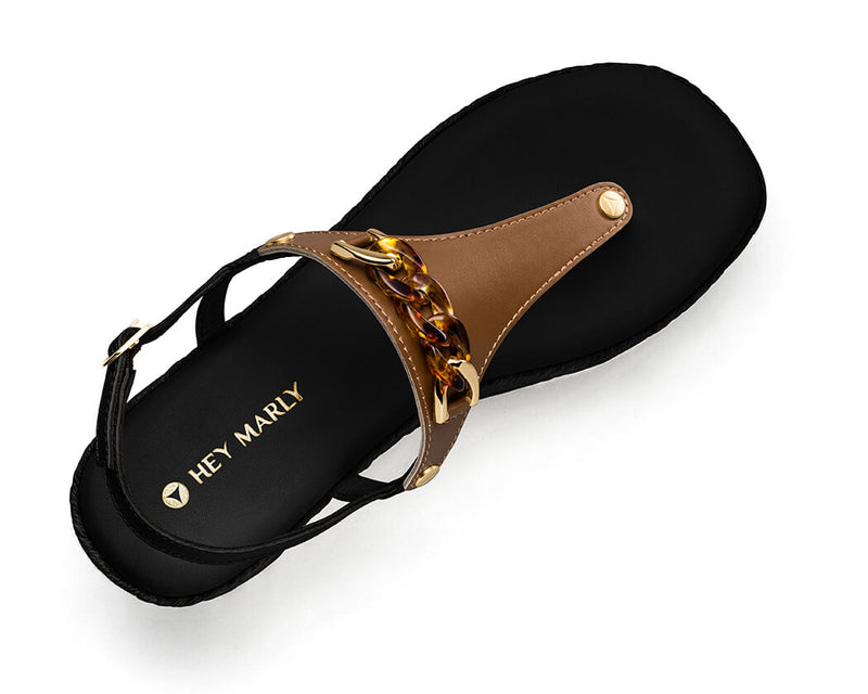 Precious Chain - Wedge Bast High Black TS