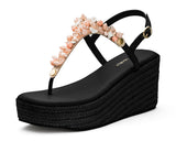 Majestic Moon - Wedge Bast High Black TS