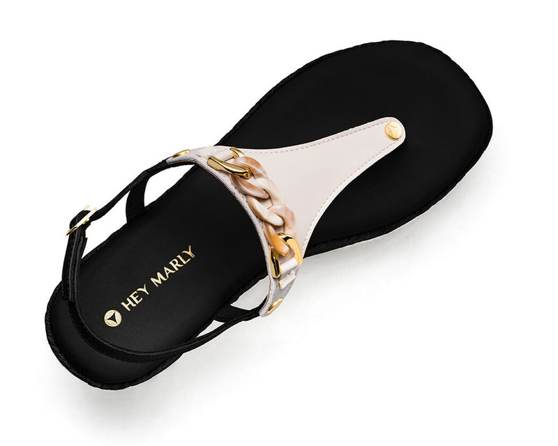 Precious Chain - Wedge Bast High Black TS