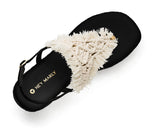 Boho Bliss - Wedge Bast High Black TS